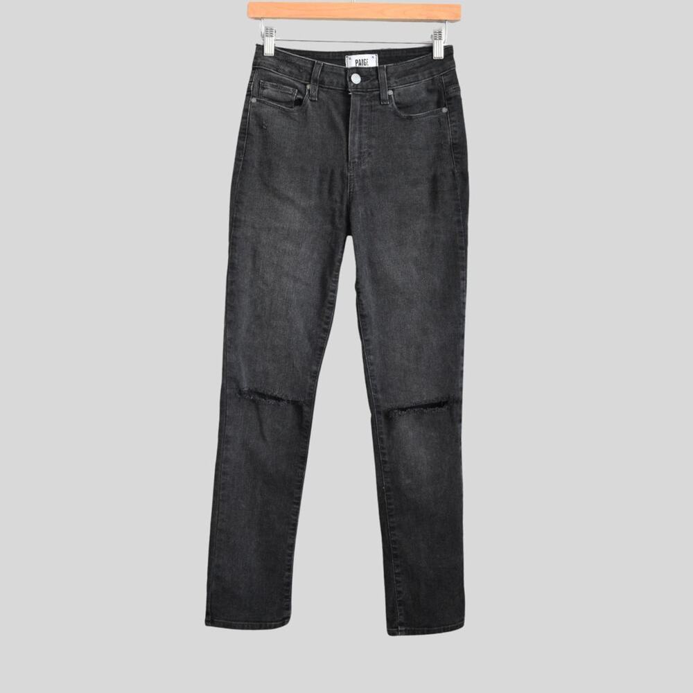 PAIGE Hoxton Slim Fit Jeans Black Size 25